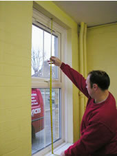 Measuring window gate hight